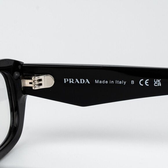 Prada Women Eyeglasses Black Rectangle PRB06S 16K08N NEW AUTHENTIC main image 7